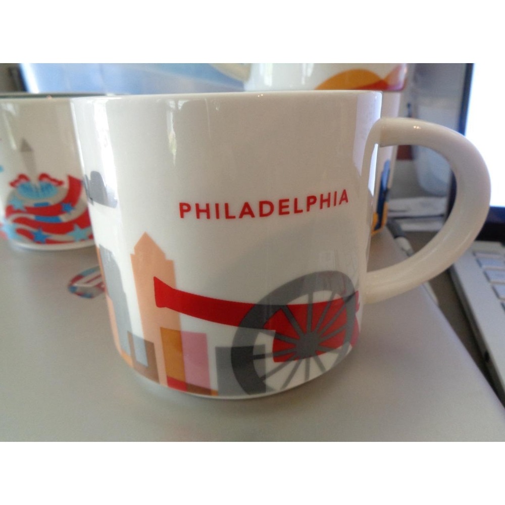 Starbucks You Are Here Philadelphia Coffee Cup Mug